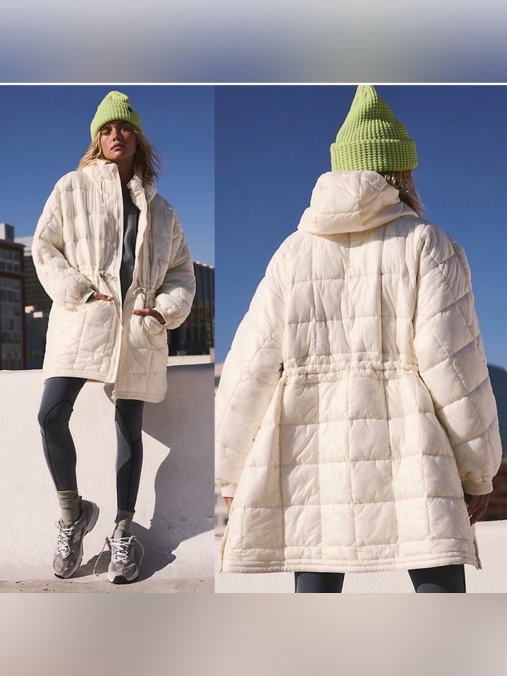 FREE PEOPLE x Movement Patricia Packable Poncho Parka Jacket size extra small